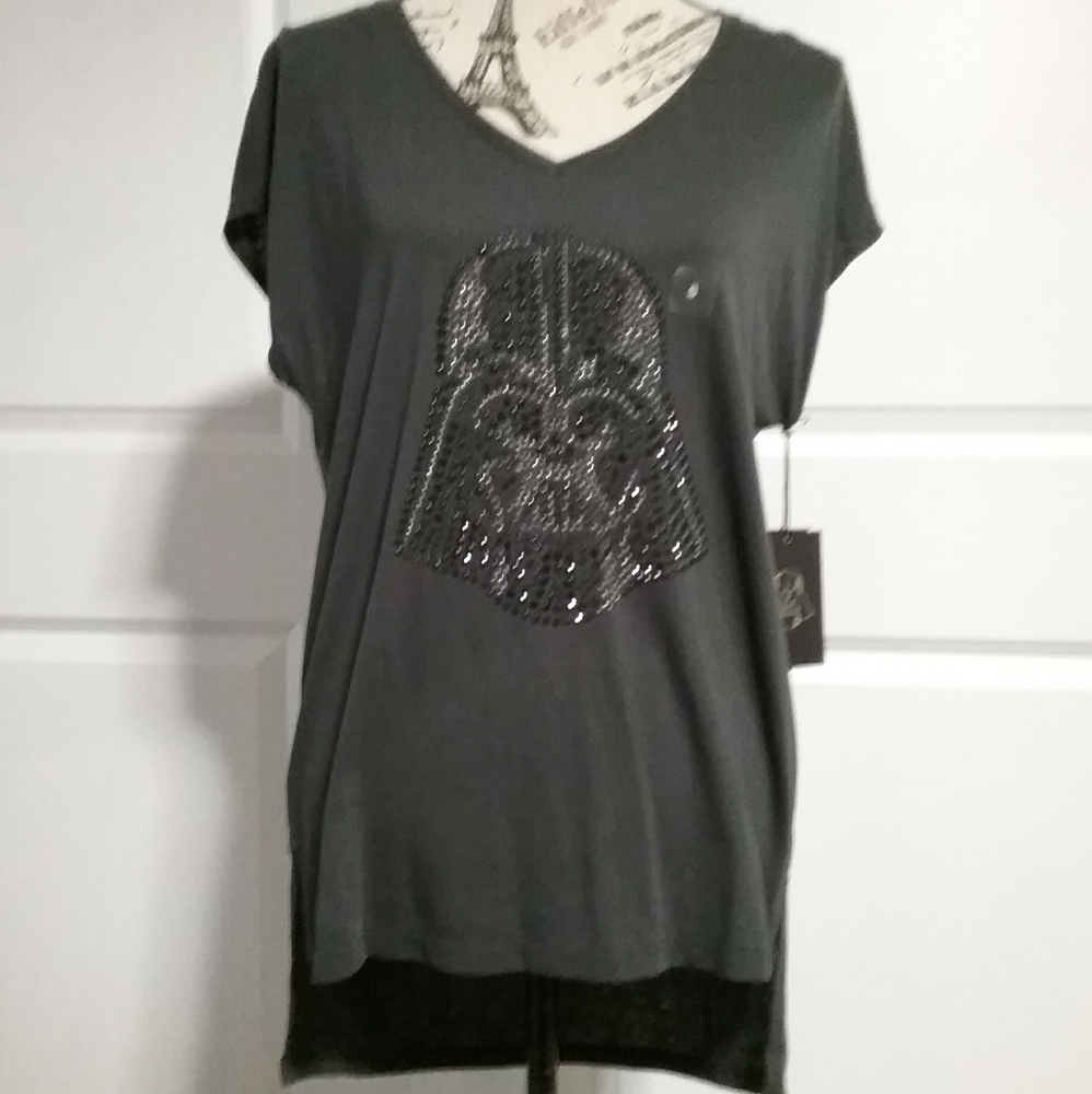BRAND NEW Rock & Republic Embellished STAR WARS Top - Size S